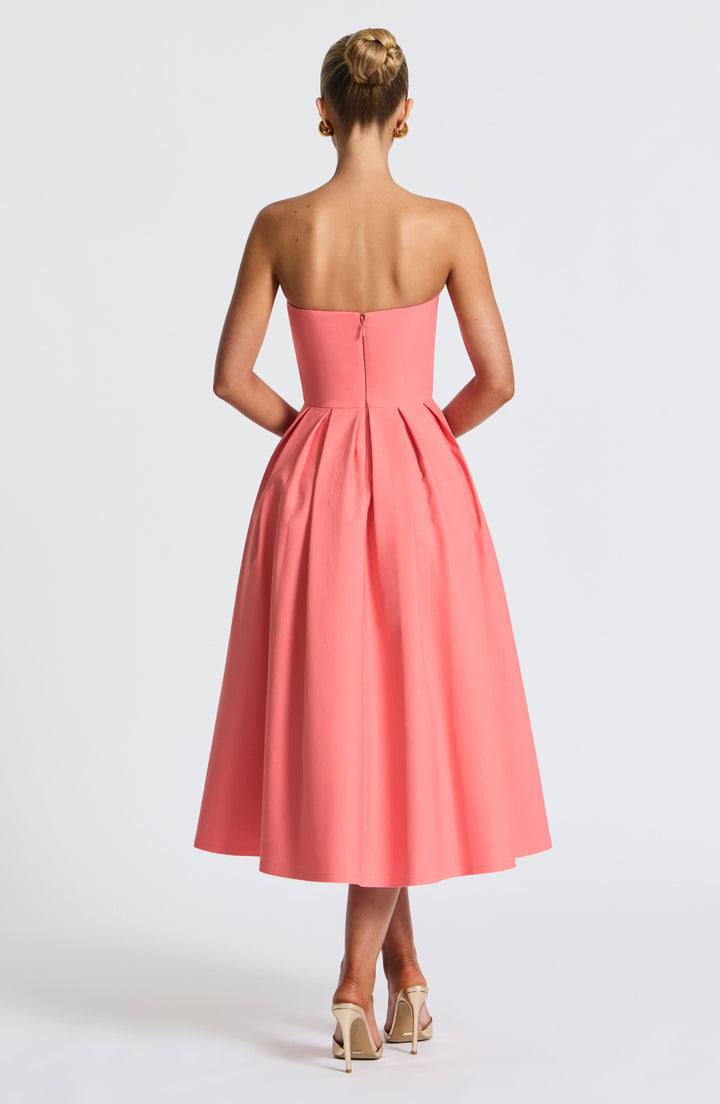 Edith Midi Dress — Rosa Coral