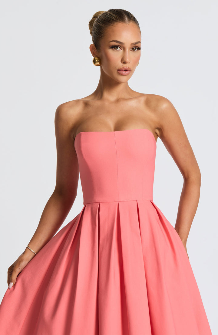 Edith Midi Dress — Rosa Coral