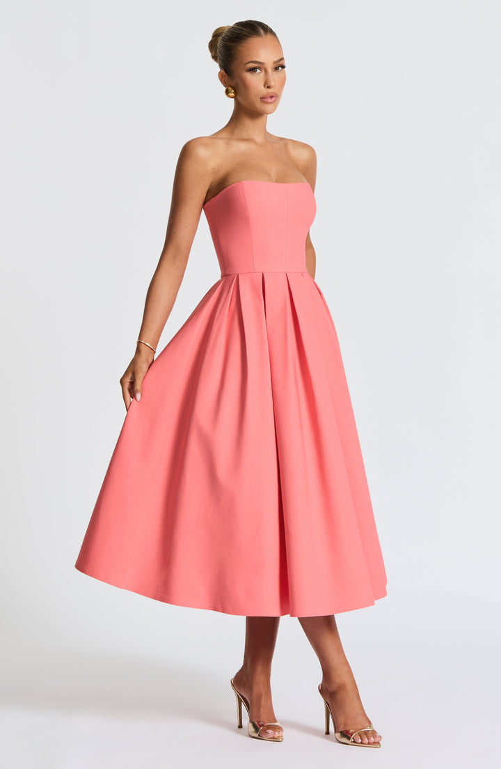 Edith Midi Dress — Rosa Coral