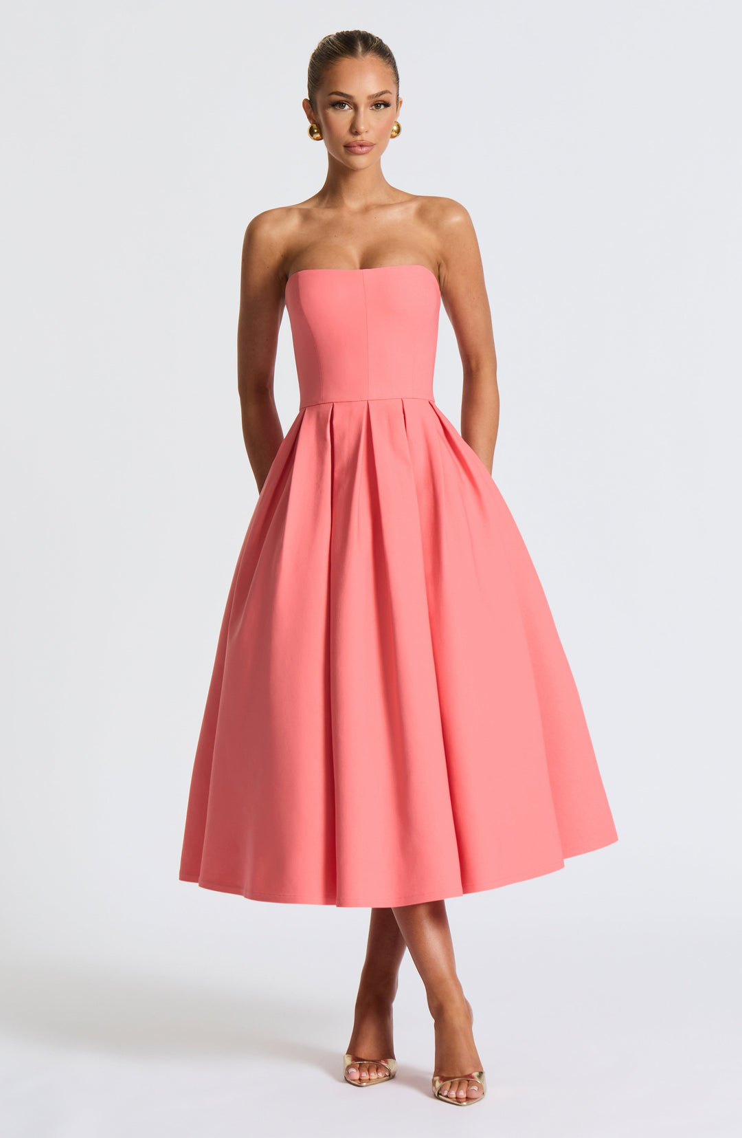 Edith Midi Dress — Rosa Coral