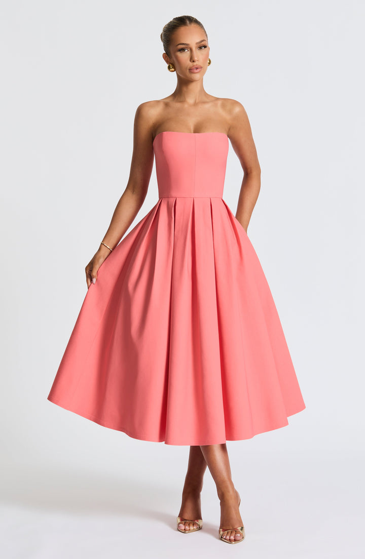 Edith Midi Dress — Rosa Coral