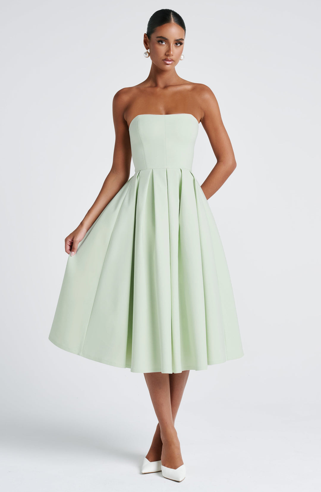 Edith Midi Dress — Menta