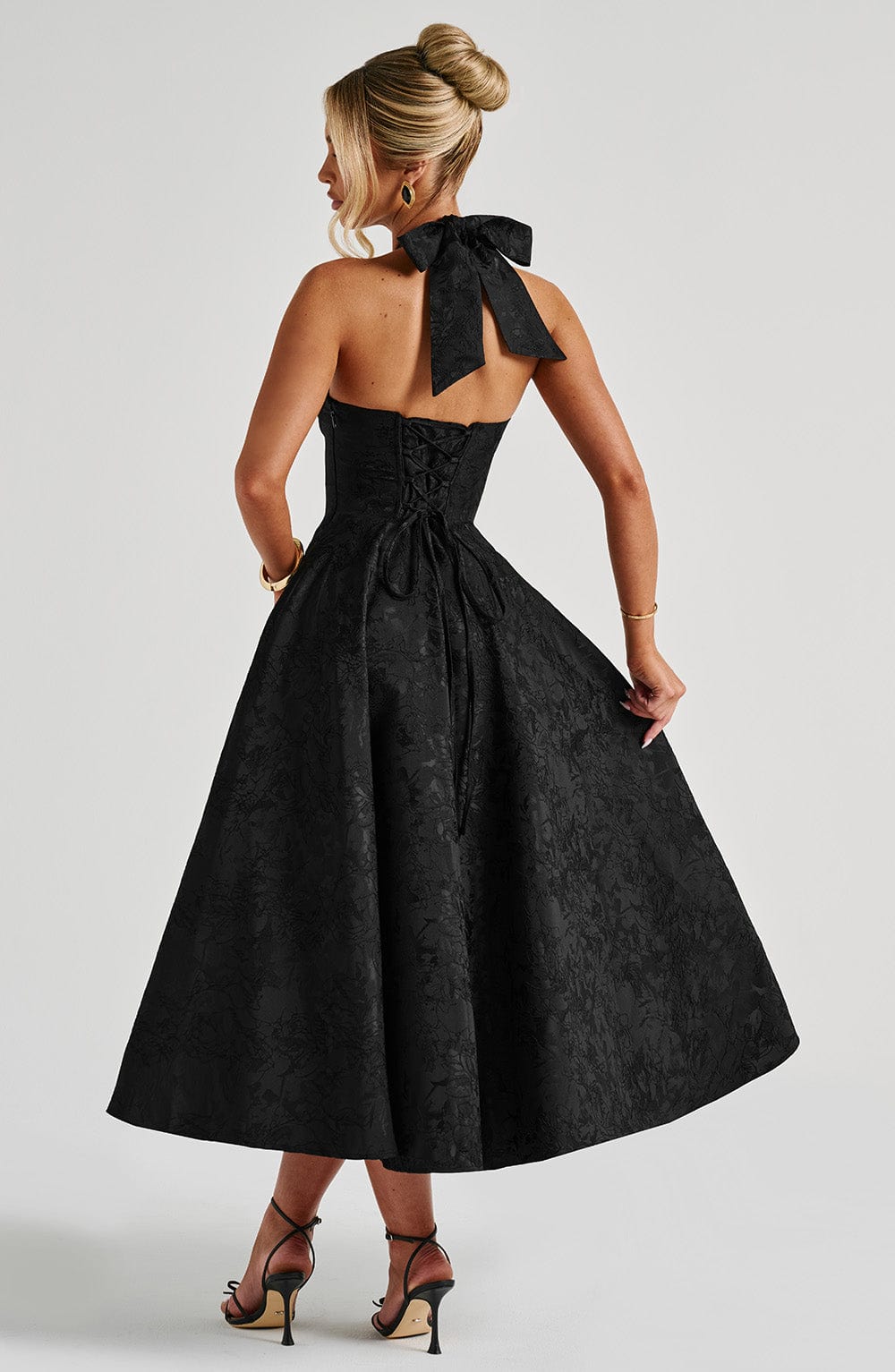 Effie Midi Dress — Preto