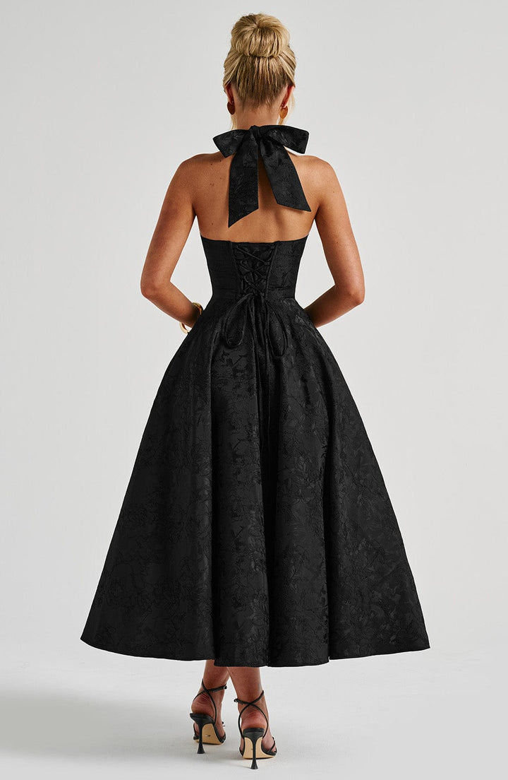 Effie Midi Dress — Preto