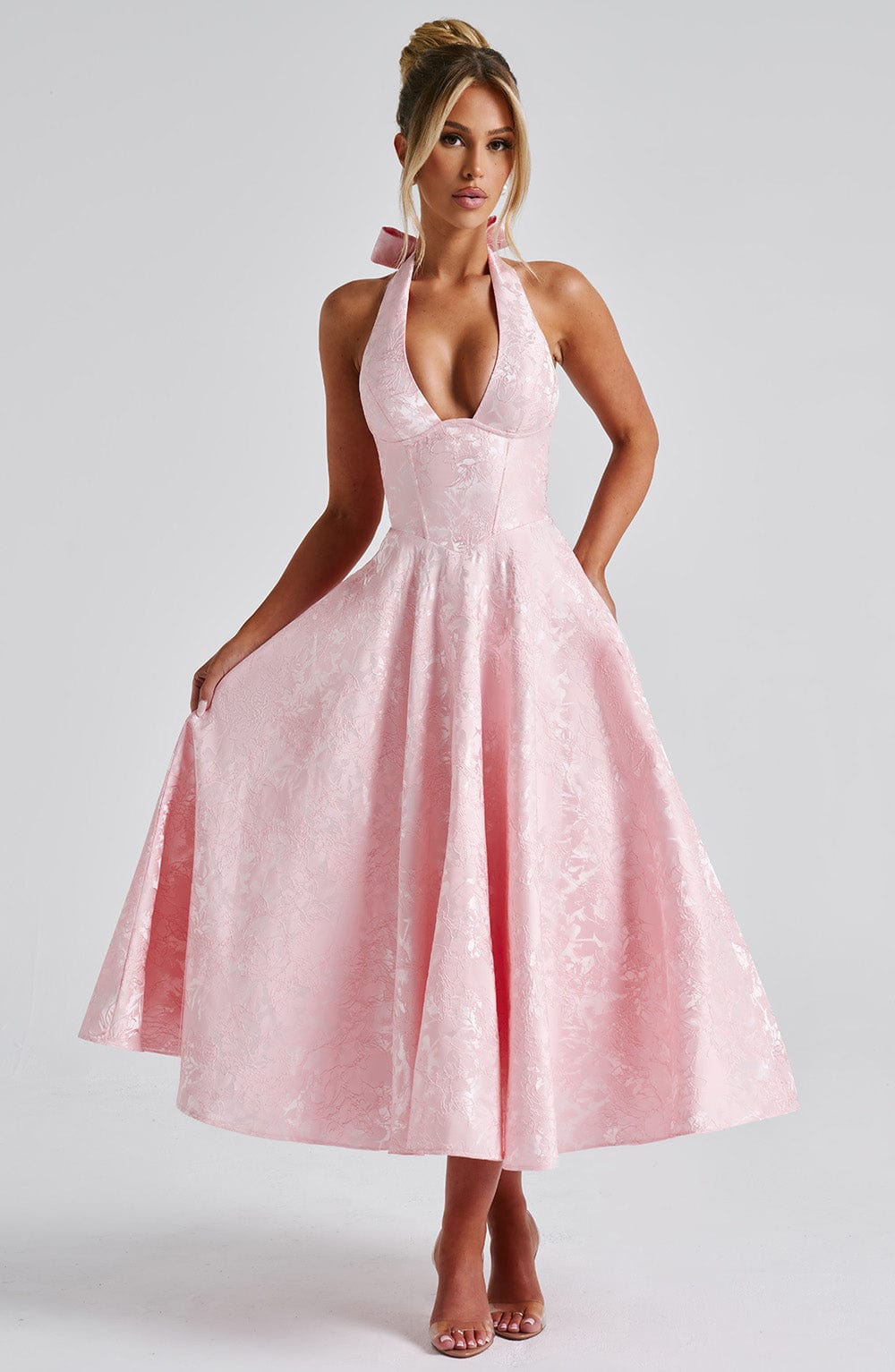Effie Midi Dress — Rosa Blush