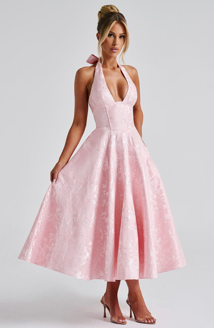 Effie Midi Dress — Rosa Blush