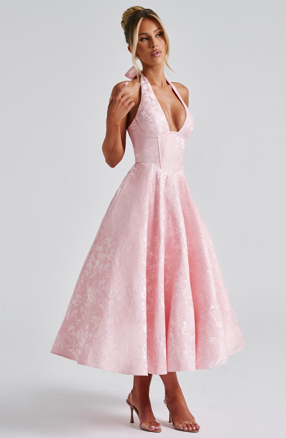 Effie Midi Dress — Rosa Blush