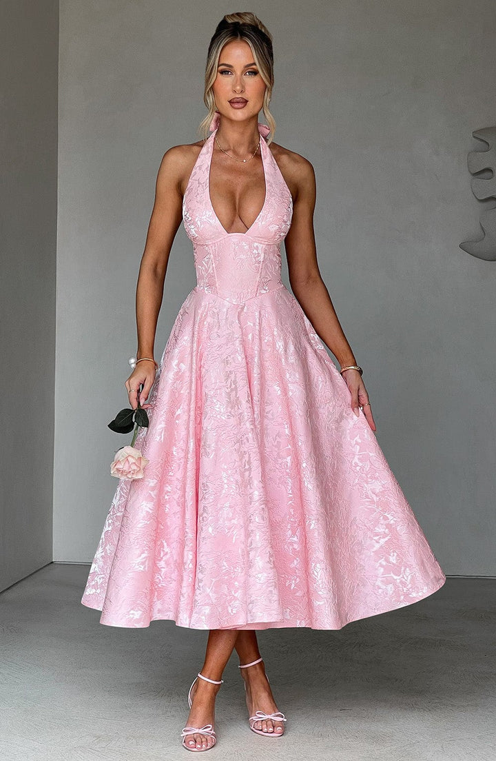 Effie Midi Dress — Rosa Blush