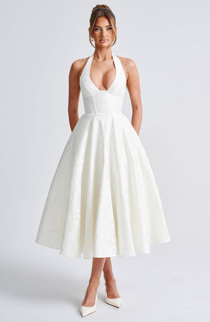 Effie Midi Dress — Marfim