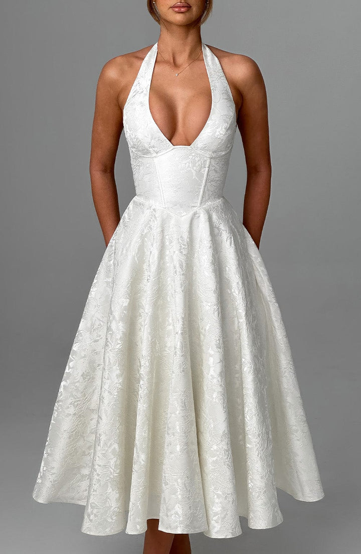Effie Midi Dress — Marfim