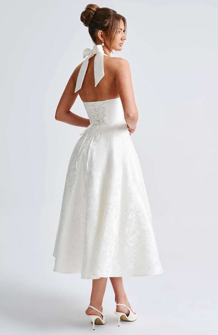 Effie Midi Dress — Marfim