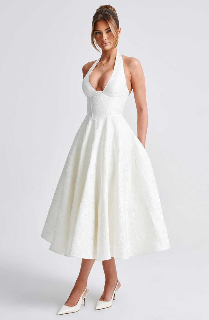 Effie Midi Dress — Marfim
