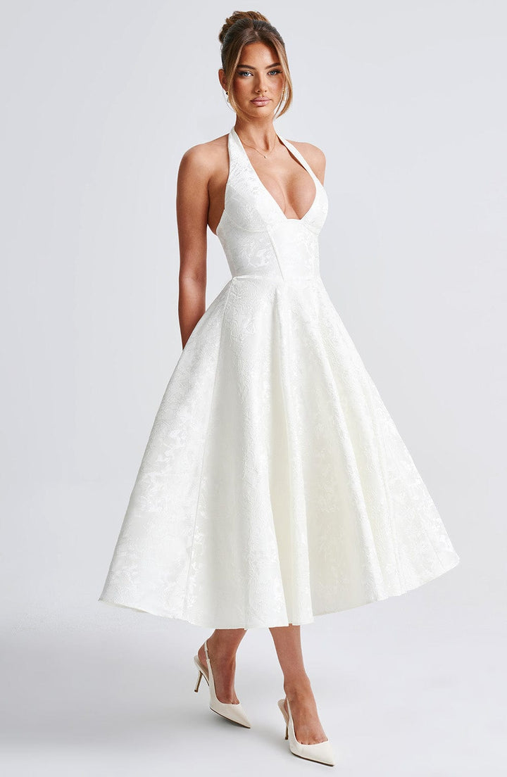 Effie Midi Dress — Marfim