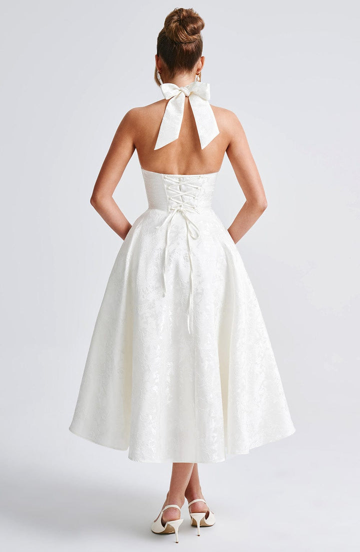 Effie Midi Dress — Marfim