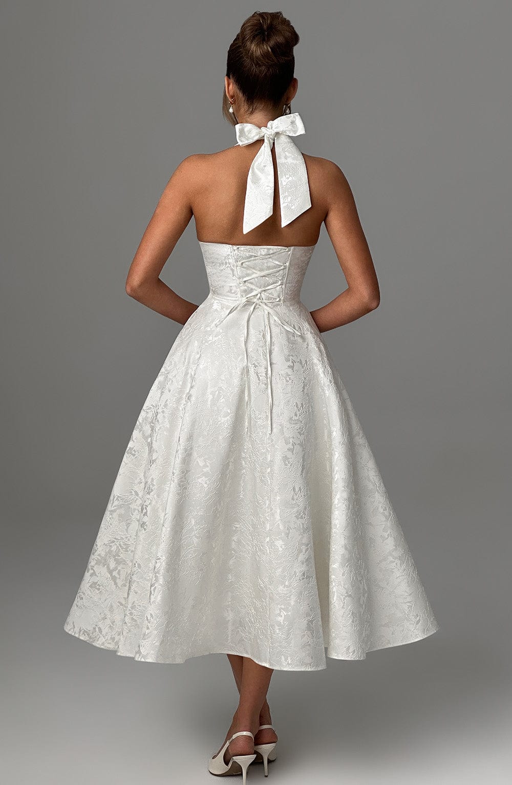 Effie Midi Dress — Marfim