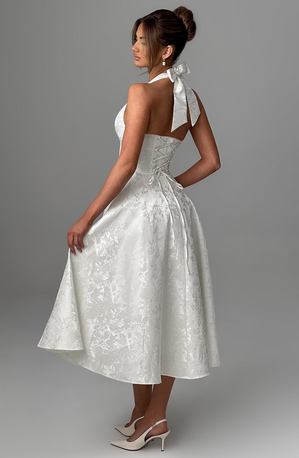 Effie Midi Dress — Marfim