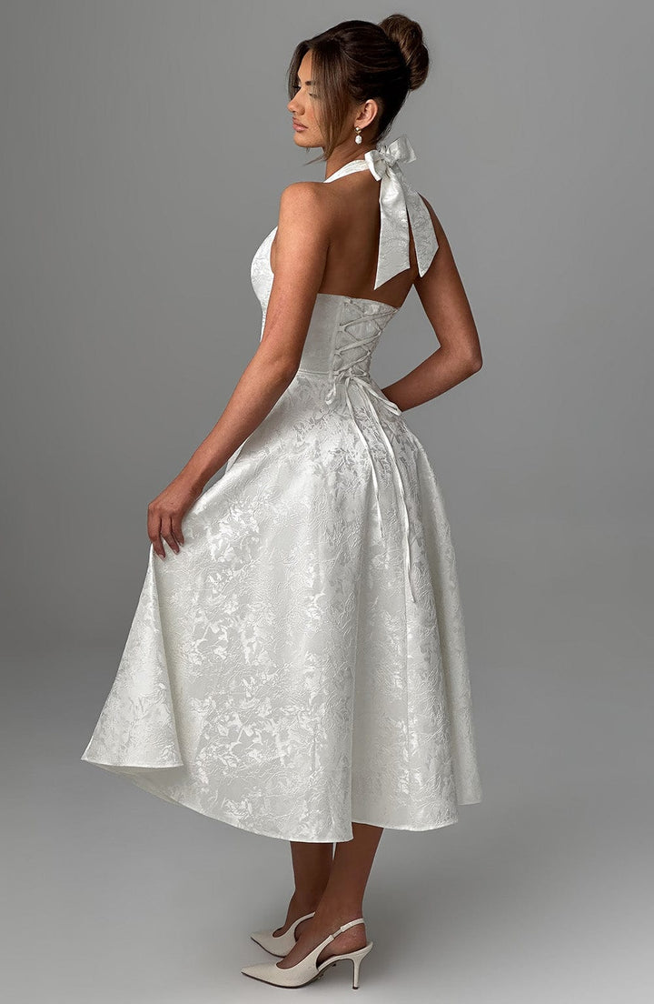 Effie Midi Dress — Marfim