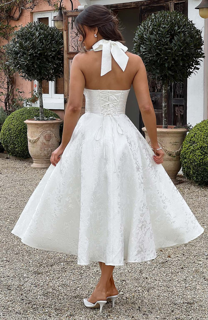 Effie Midi Dress — Marfim
