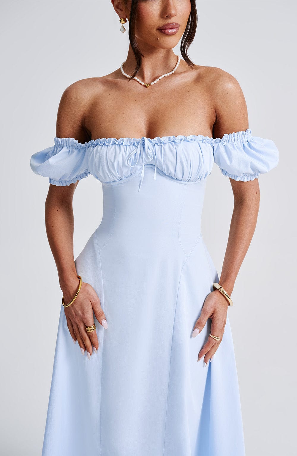 Elora Midi Dress — Azul