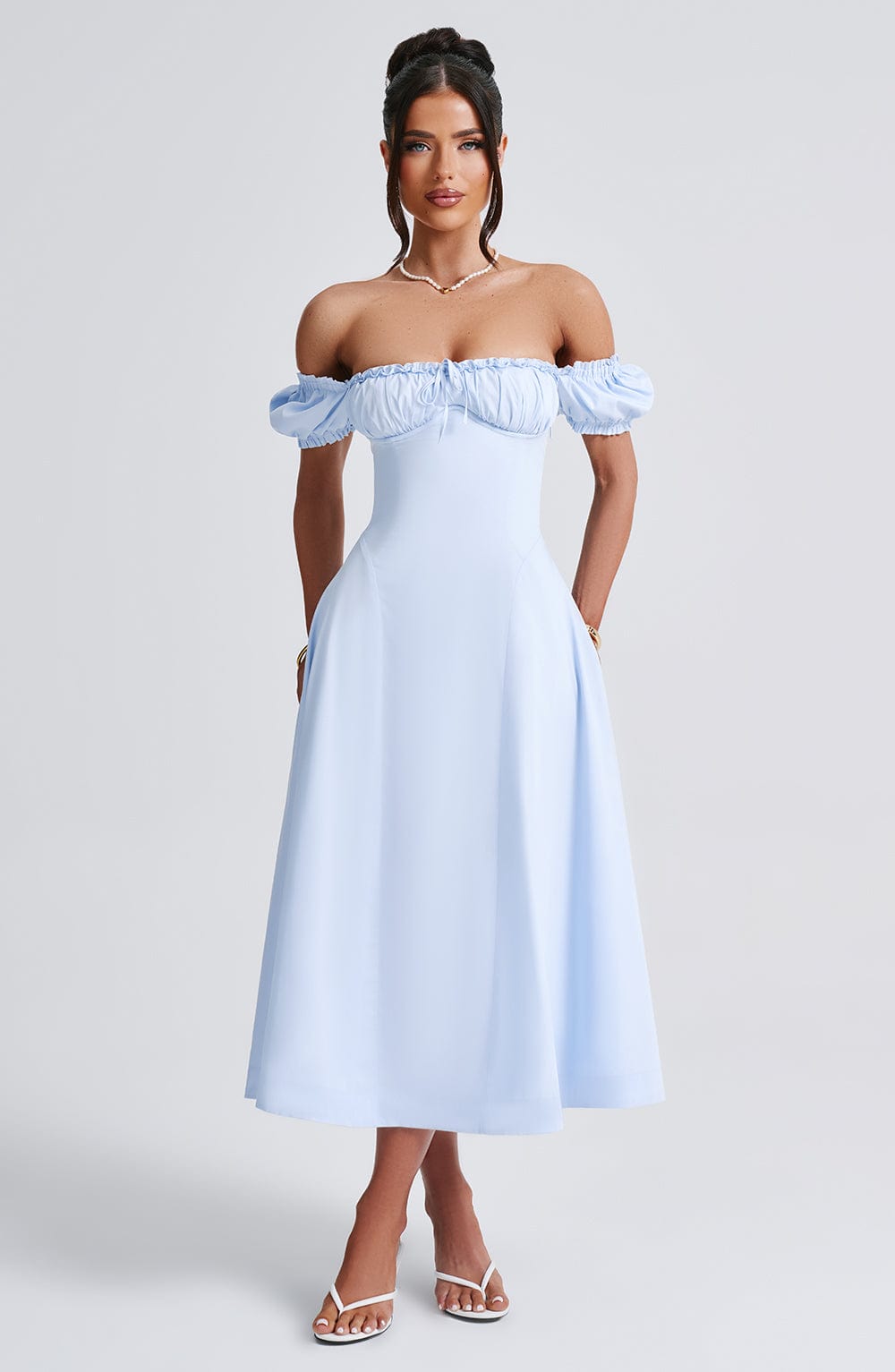 Elora Midi Dress — Azul