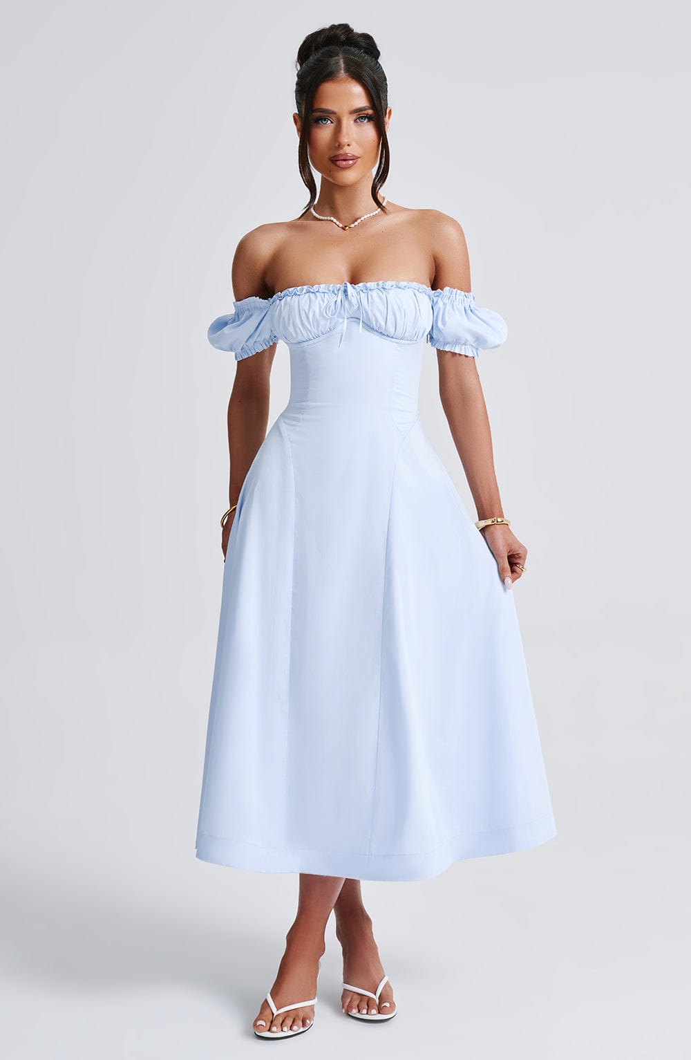 Elora Midi Dress — Azul
