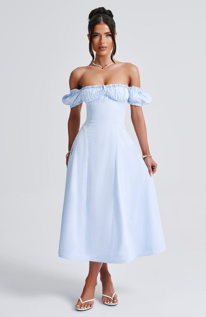 Elora Midi Dress — Azul