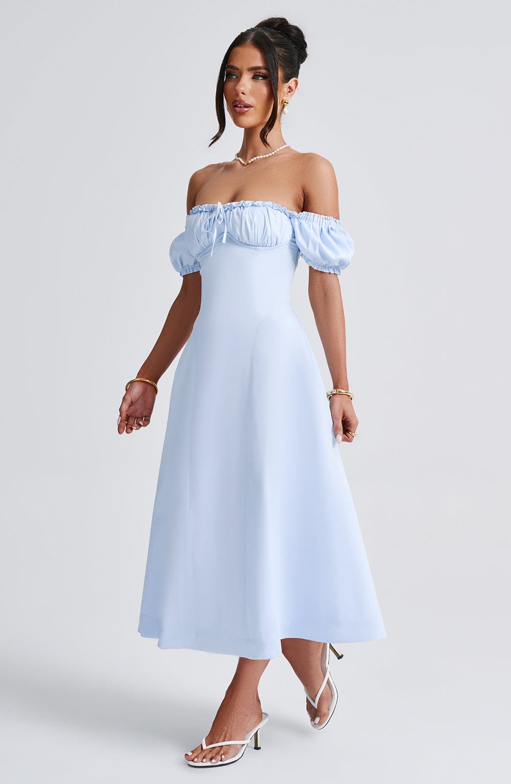Elora Midi Dress — Azul