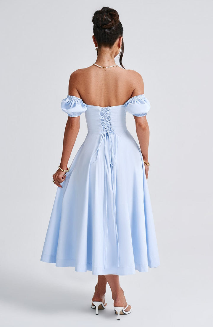 Elora Midi Dress — Azul