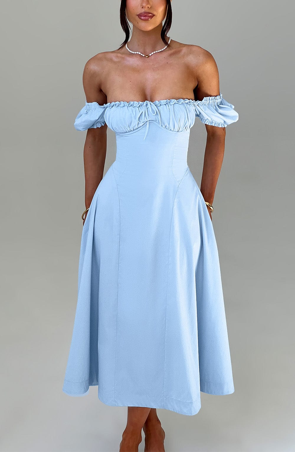 Elora Midi Dress — Azul