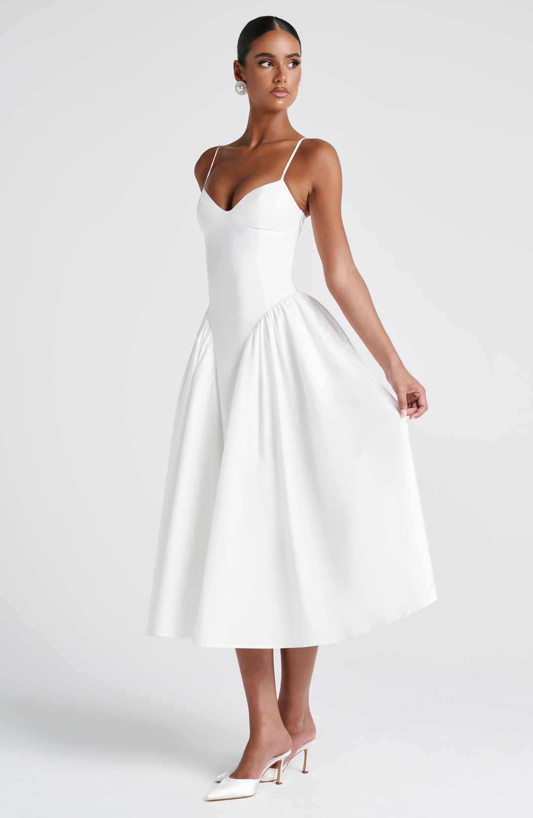 Emerson Midi Dress — Marfim
