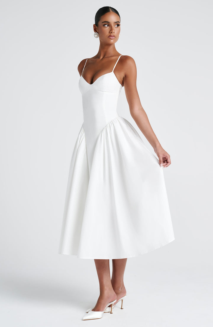 Emerson Midi Dress — Marfim