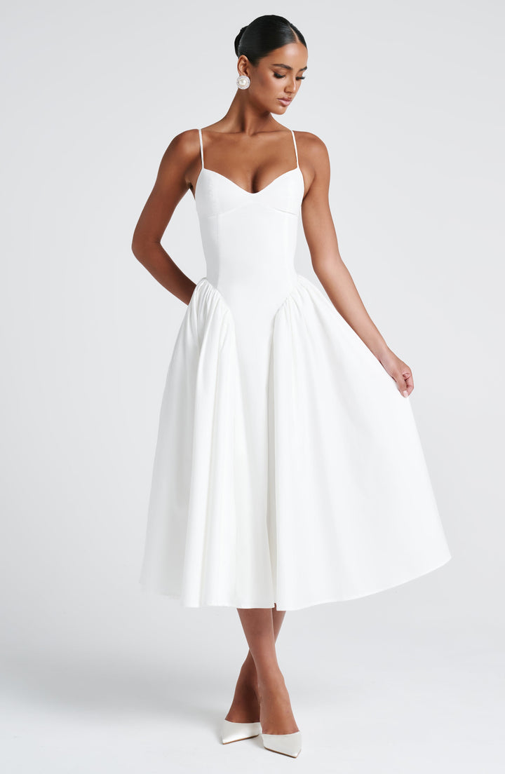 Emerson Midi Dress — Marfim