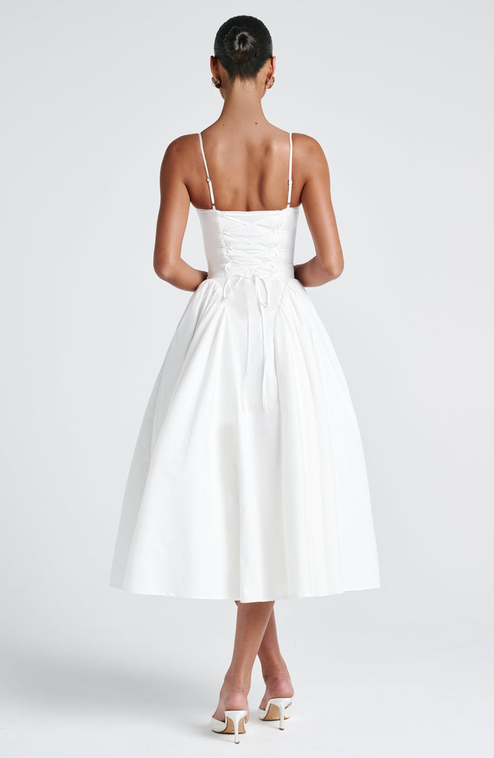 Emerson Midi Dress — Marfim