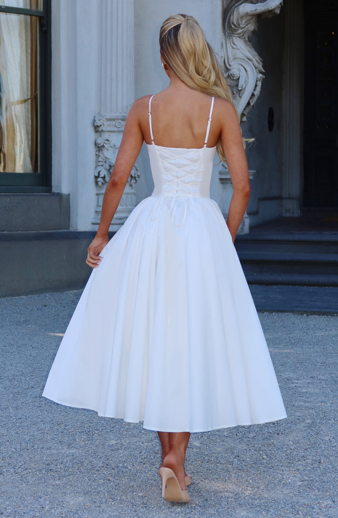 Emerson Midi Dress — Marfim