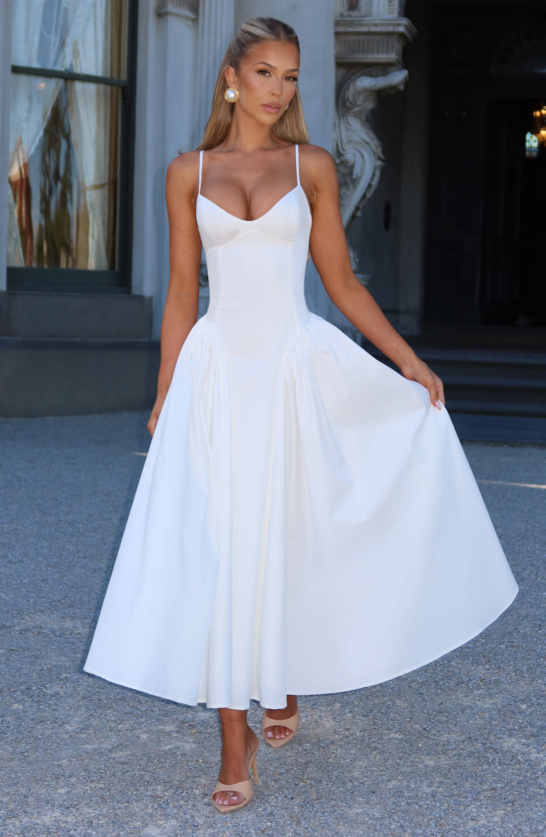 Emerson Midi Dress — Marfim