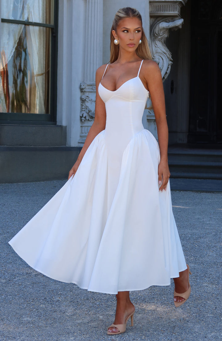 Emerson Midi Dress — Marfim