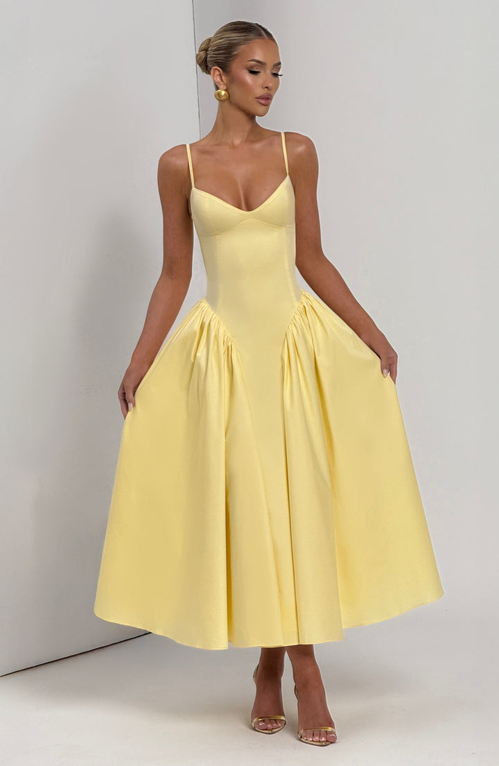 Emerson Midi Dress — Amarelo Limão