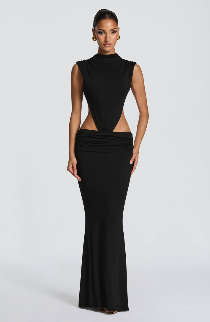 Fenella Vestido Comprido — Preto