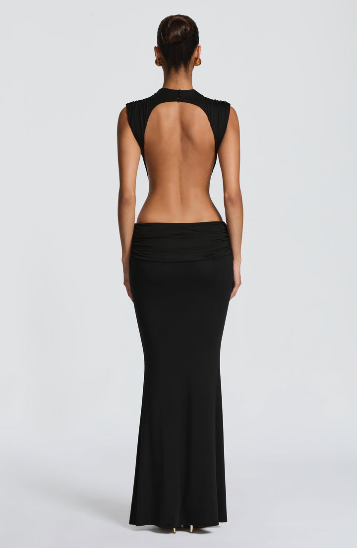 Fenella Vestido Comprido — Preto