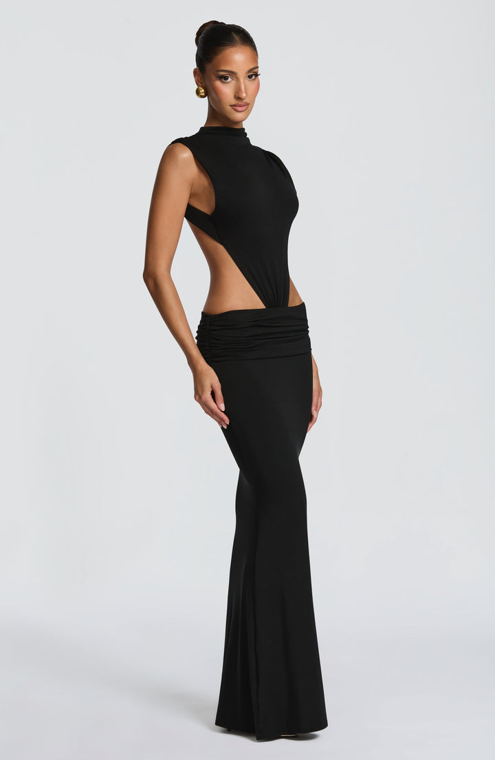 Fenella Vestido Comprido — Preto