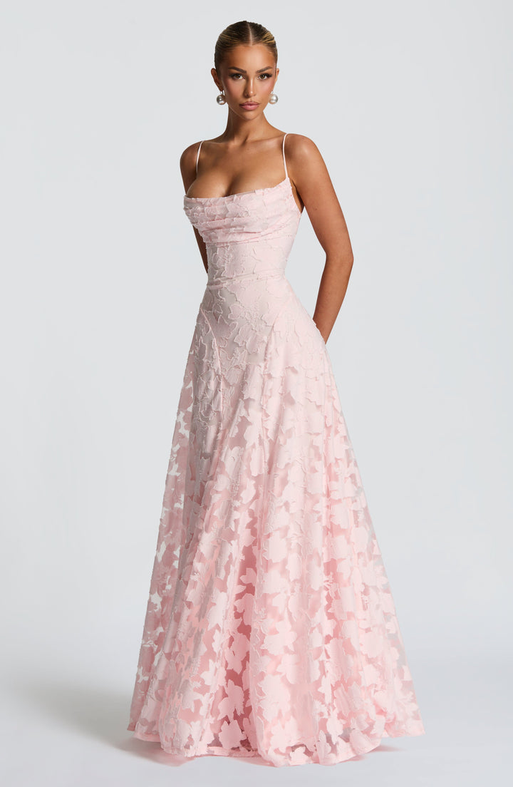 Francis Vestido Comprido — Rosa Blush