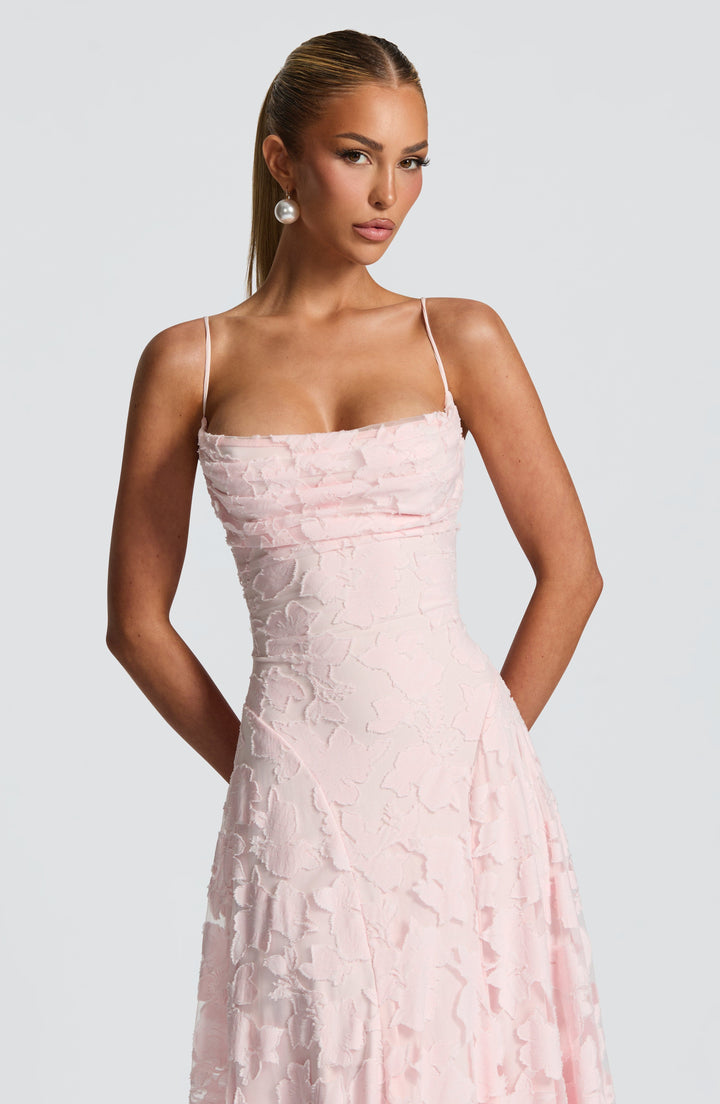Francis Vestido Comprido — Rosa Blush
