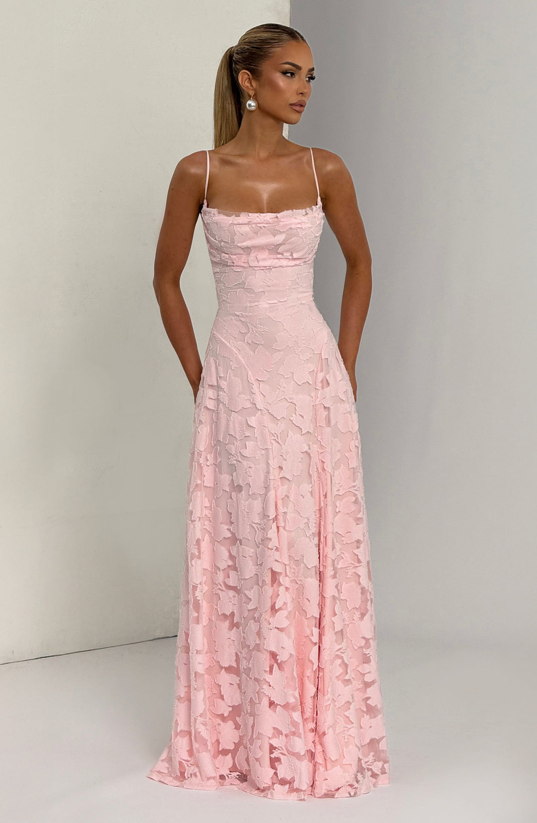 Francis Vestido Comprido — Rosa Blush