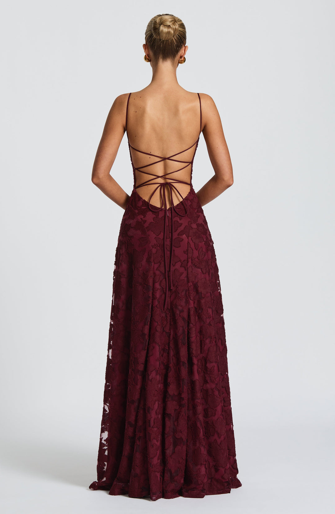 Francis Vestido Comprido — Vermelho Cereja Lacado