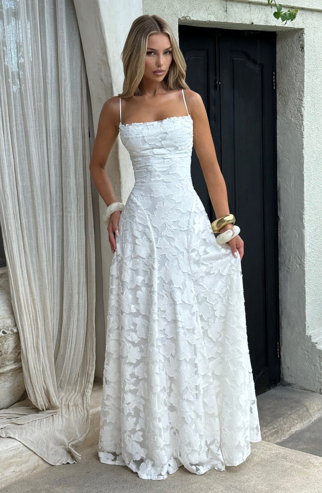 Francis Vestido Comprido — Marfim