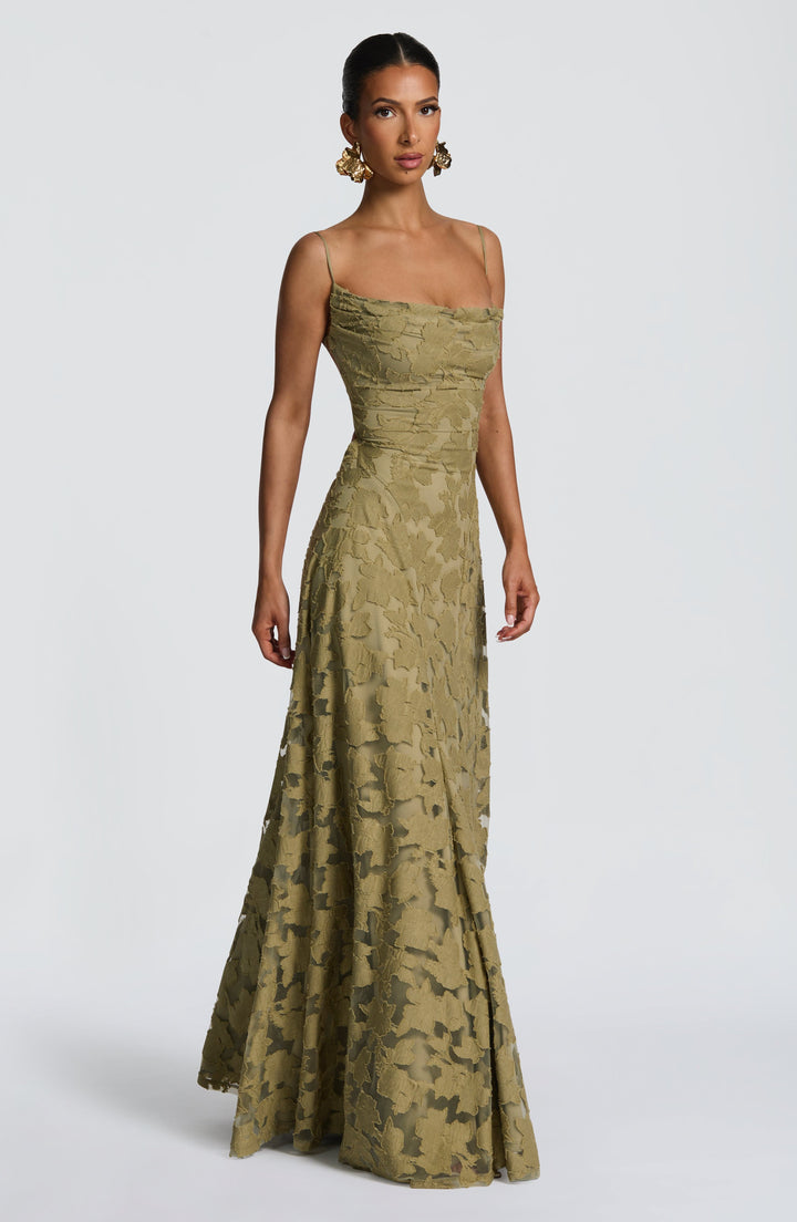 Francis Vestido Comprido — Verde Sage