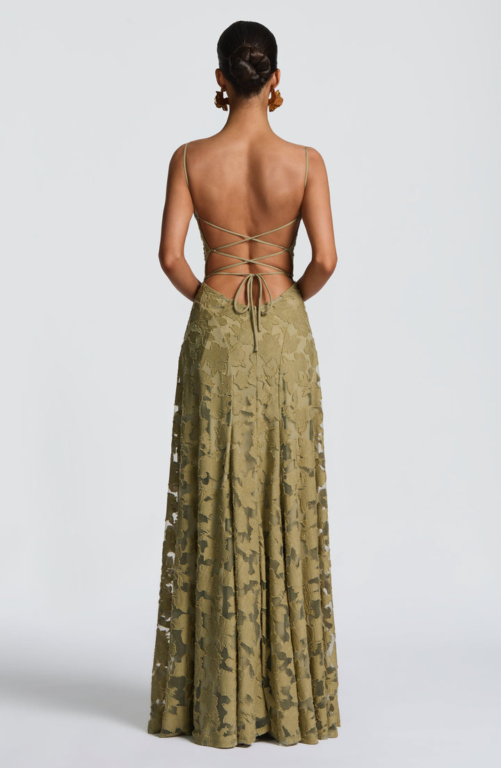 Francis Vestido Comprido — Verde Sage