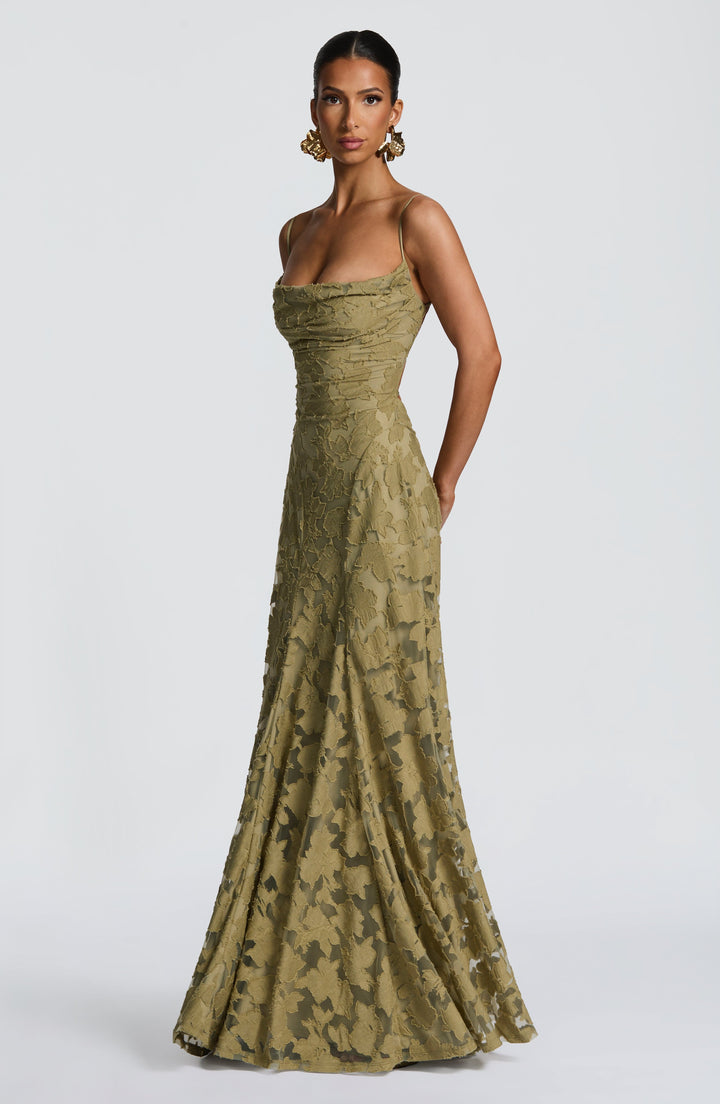 Francis Vestido Comprido — Verde Sage