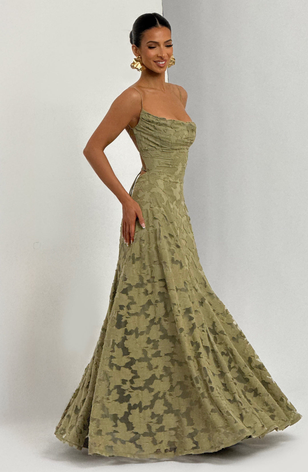 Francis Vestido Comprido — Verde Sage
