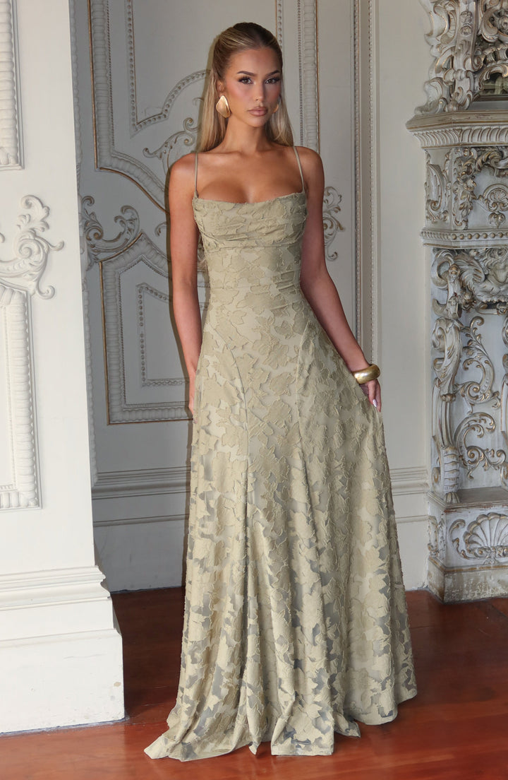 Francis Vestido Comprido — Verde Sage